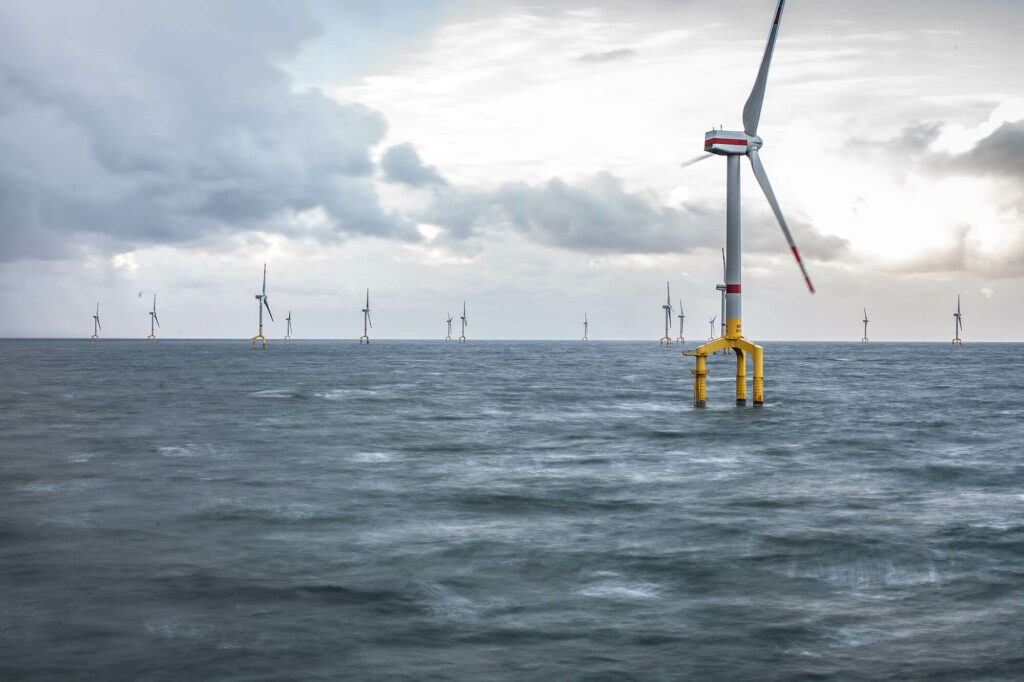 Arbeiten Offshore beim Drehmomente aufbringen