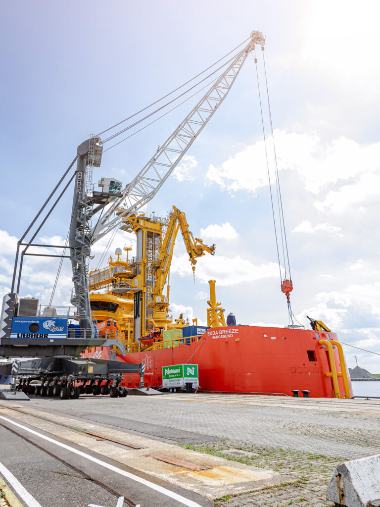 Edda-Wind-Transport-Emden-Entladung-Wind-Multiplikator
